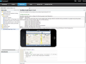 Connect custom web app